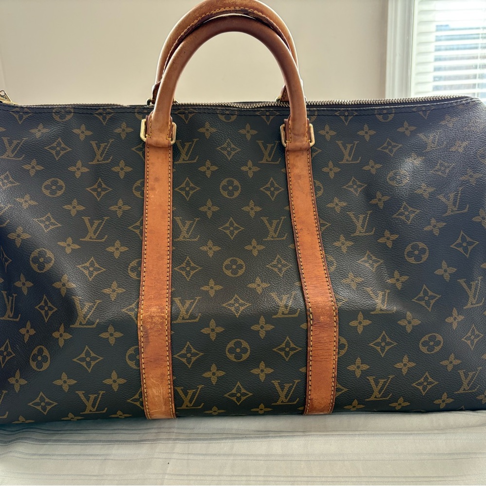 Louis Vuitton Classic Monogram Duffel Bag Keepall 50